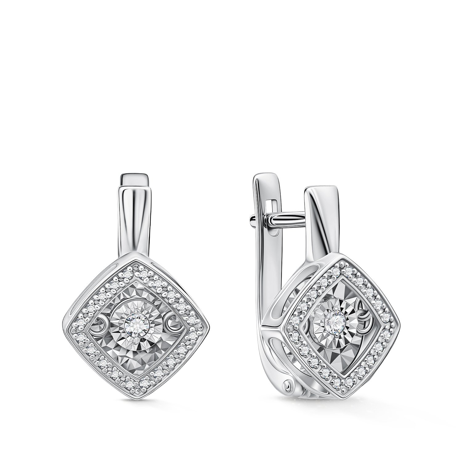 Фото «Золотые серьги с бриллиантами»