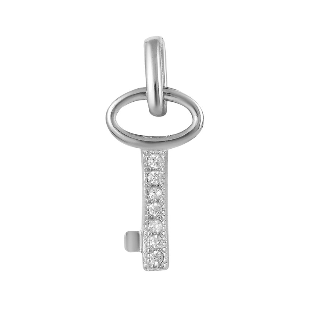 Подвеска из серебра с фианитами