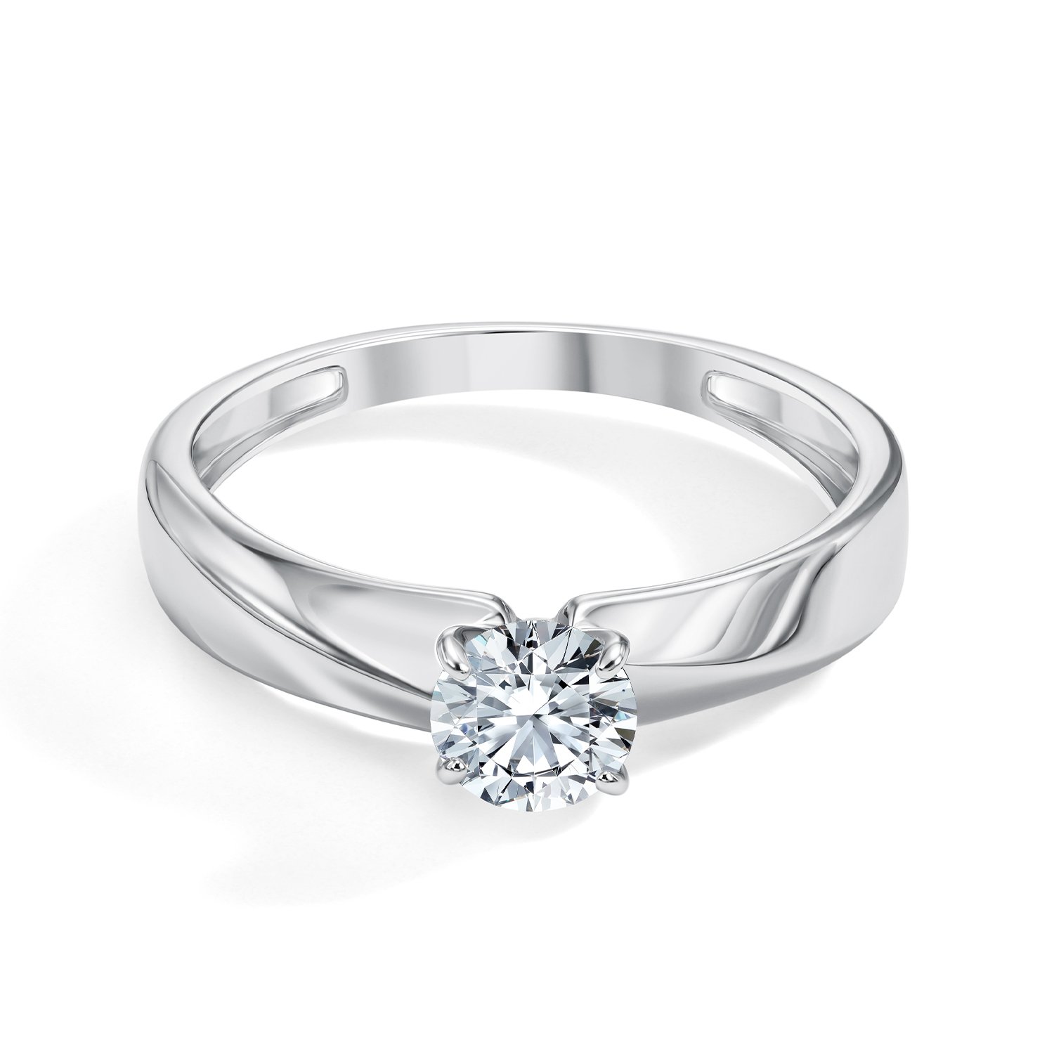 Серебряное кольцо с фианитом