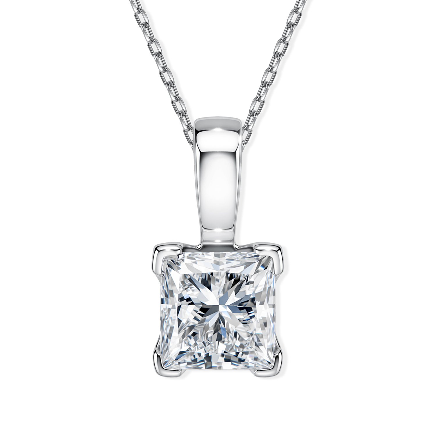 Фото «Золотая подвеска с бриллиантом выращенным»