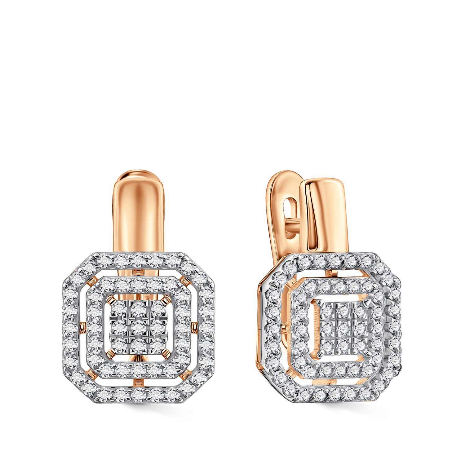 Фото «Золотые серьги с бриллиантами»