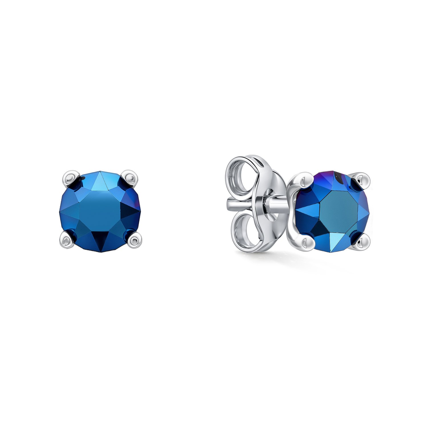 Фото «Серебряные серьги с кристаллами Swarovski»