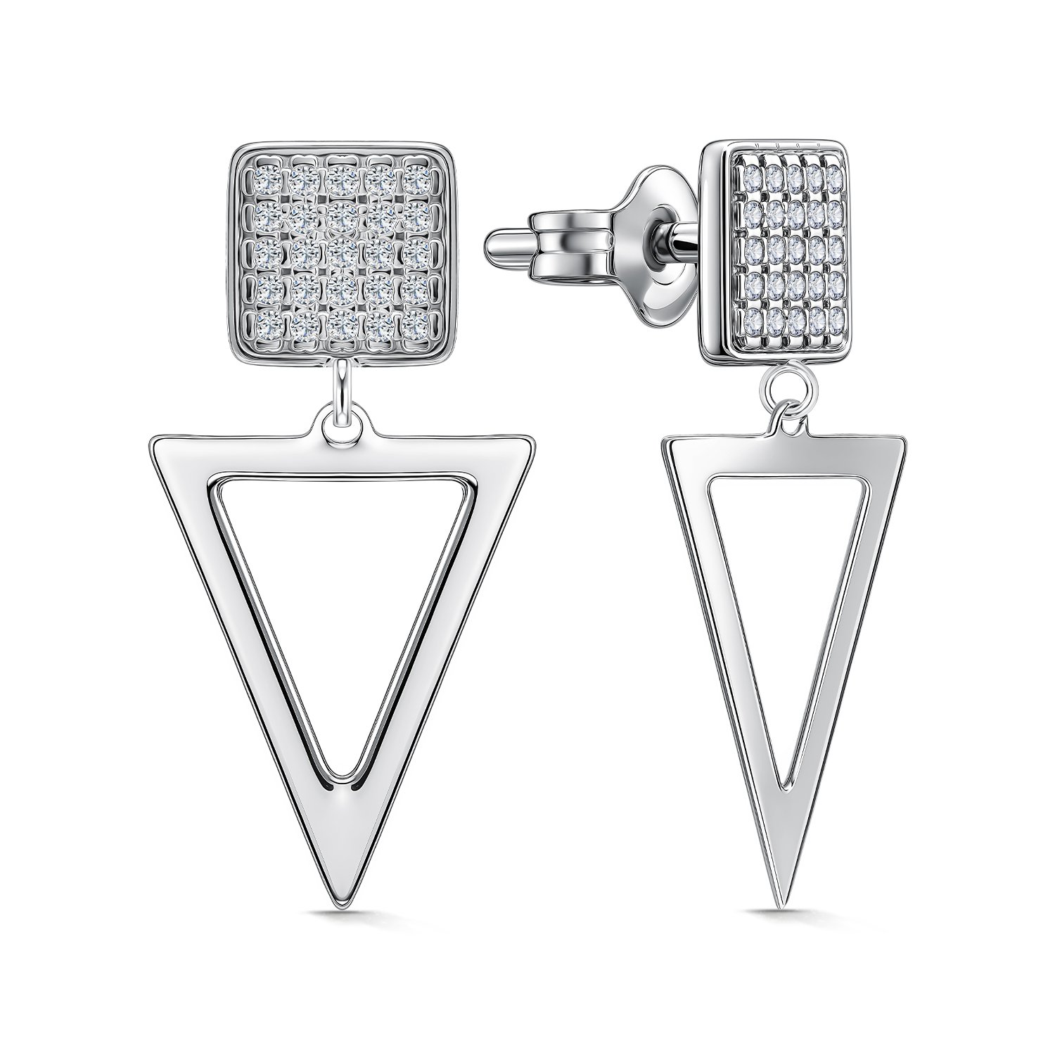 Фото «Серебряные серьги с фианитами»