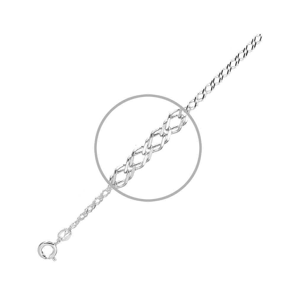 Фото «Серебряная цепочка Двойной ромб»