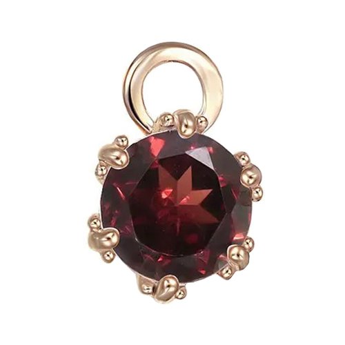 Золотая подвеска с гранатом