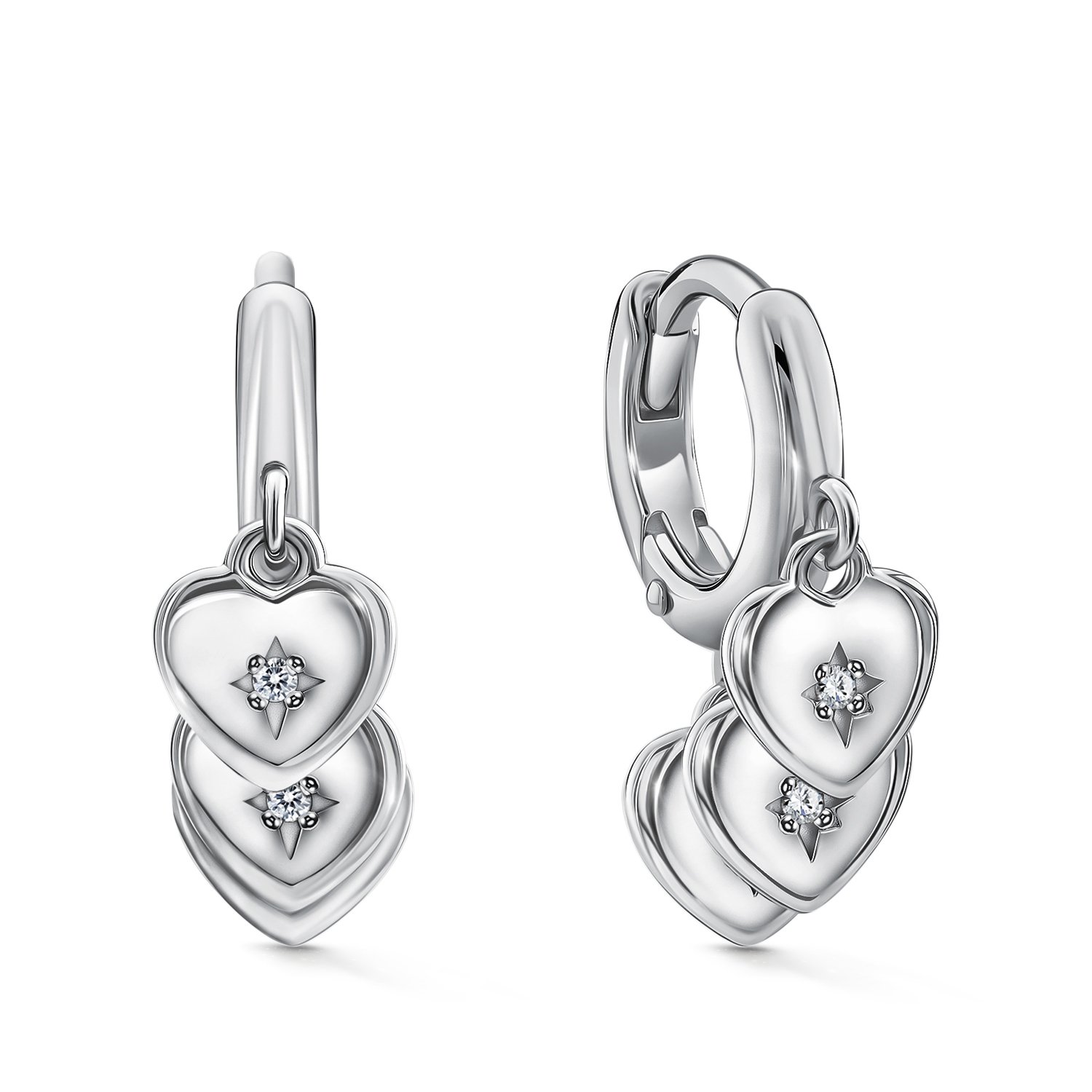 Фото «Серебряные серьги с фианитами»