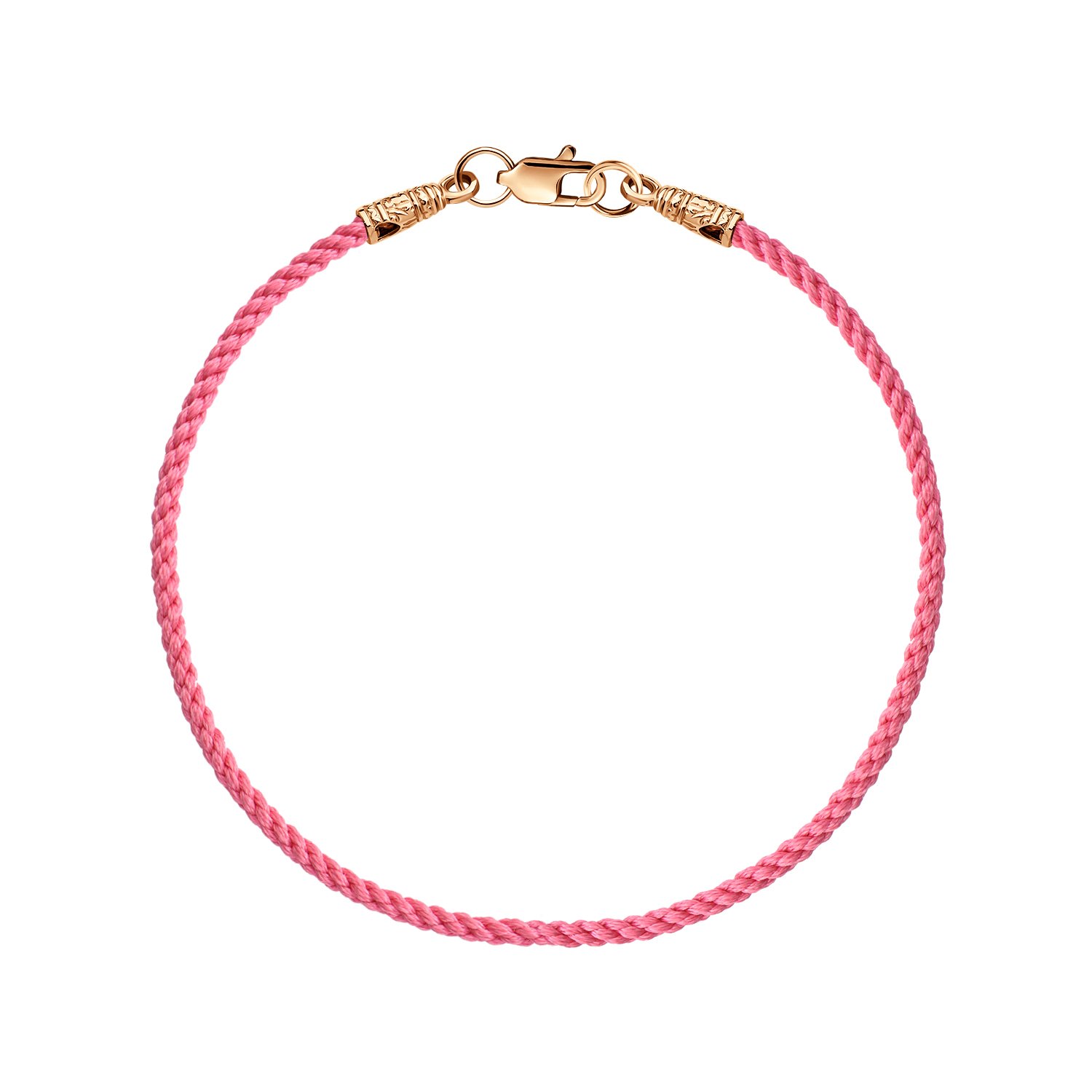 Текстильный браслет с серебряным замком