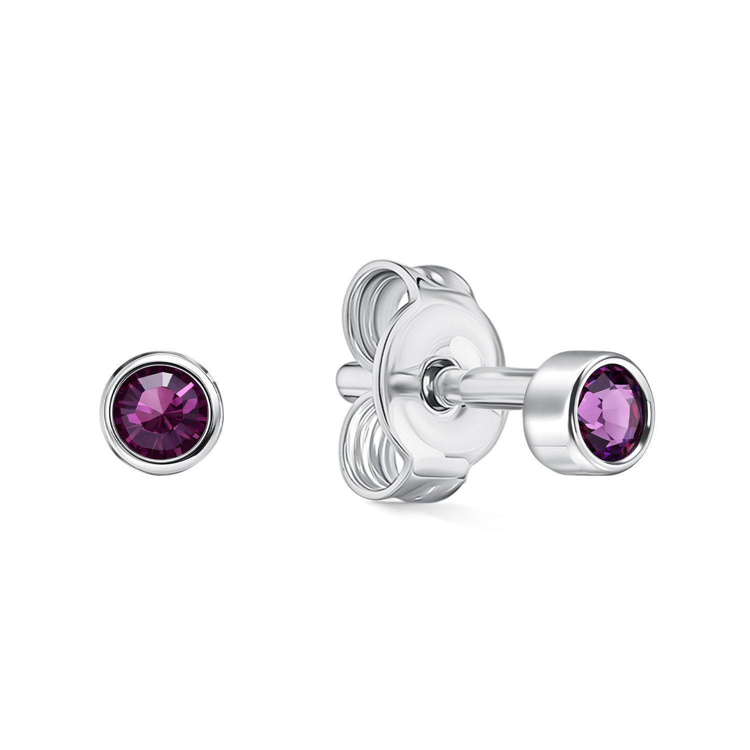 Фото «Серебряные серьги с кристаллами Swarovski»