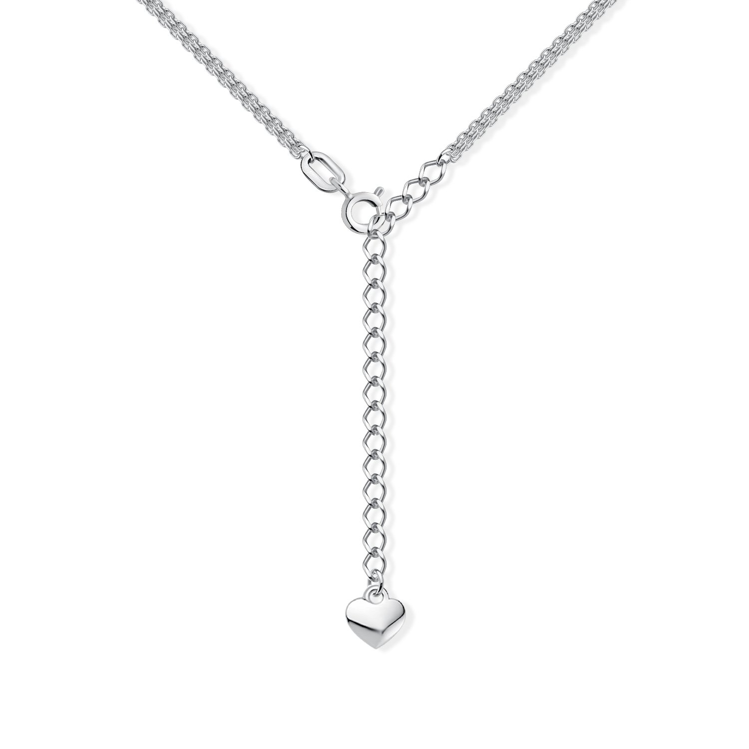 Серебряное колье с фианитами