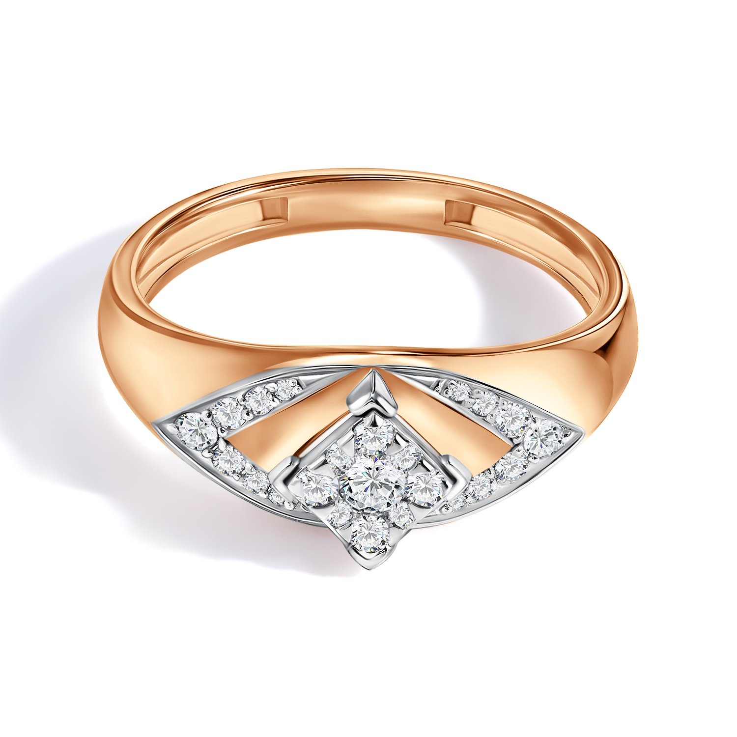 Золотое кольцо с бриллиантами