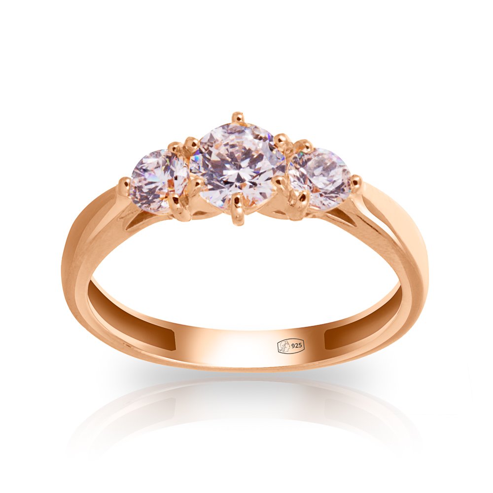 Кольцо из серебра с фианитами SWAROVSKI