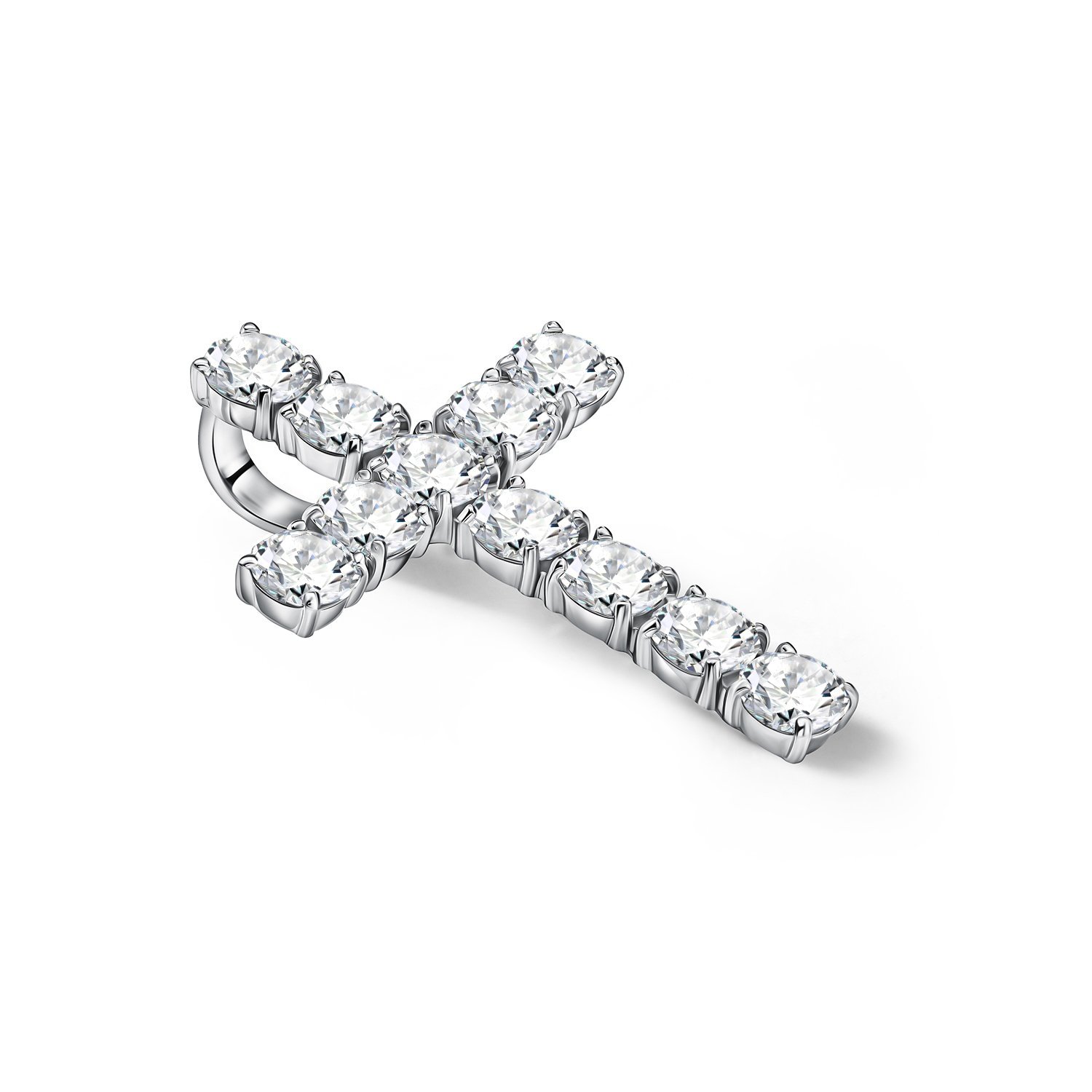 Серебряная подвеска с кристаллами Swarovski