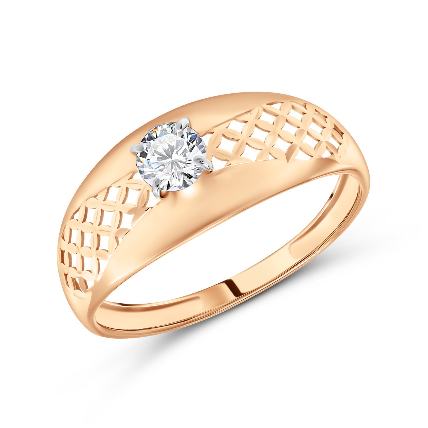 Фото «Золотое кольцо с фианитом»