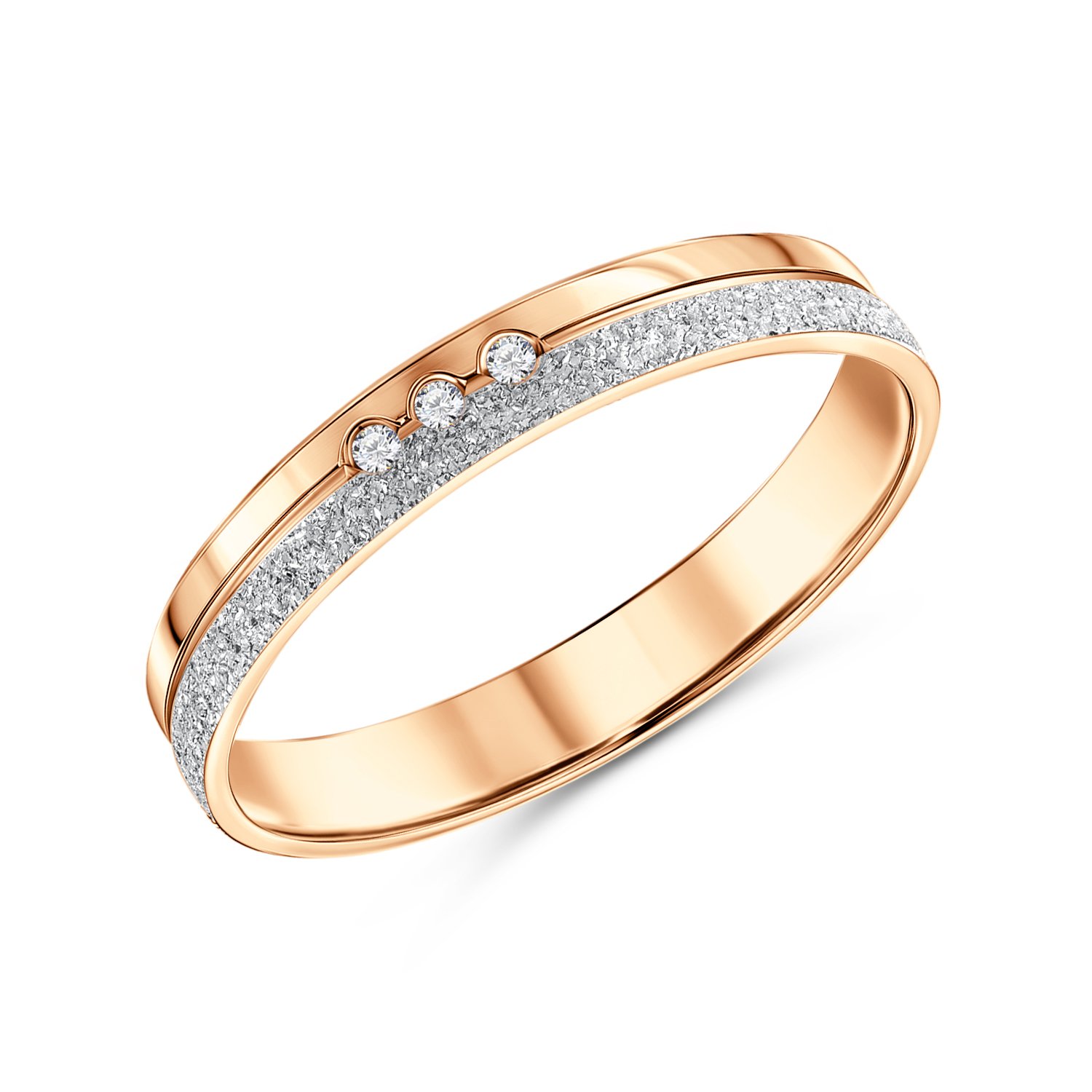 Фото «Золотое обручальное кольцо с бриллиантами»