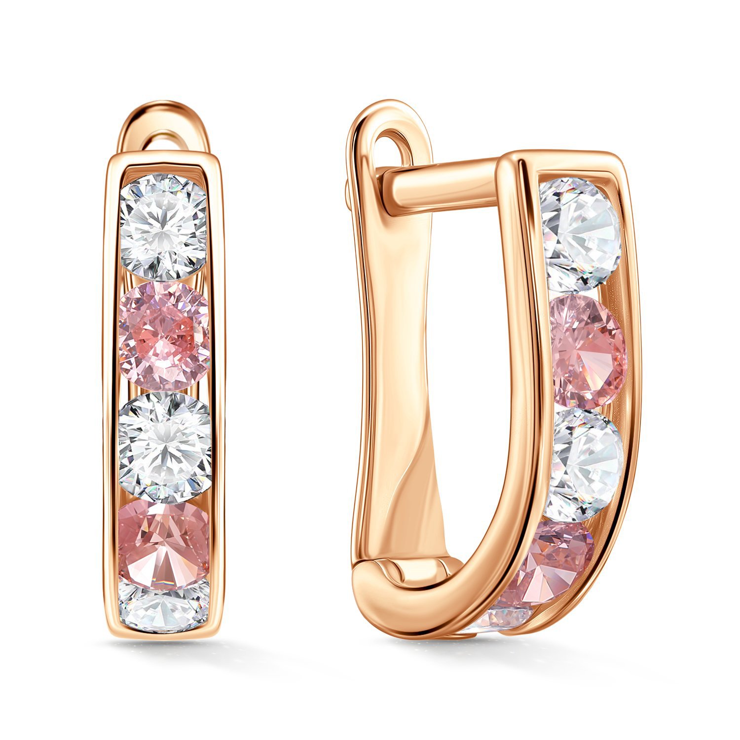 Фото «Золотые серьги с фианитами»