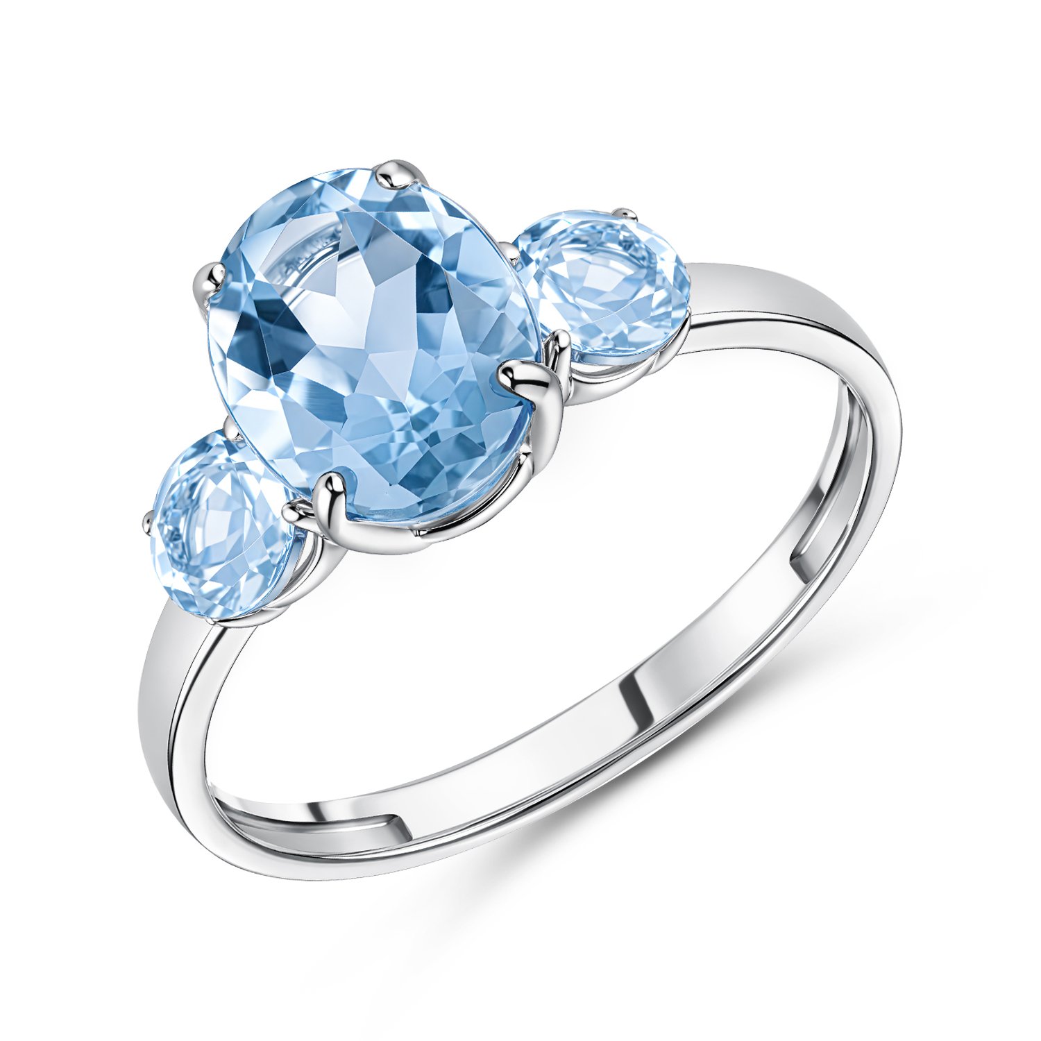 Фото «Золотое кольцо с топазами Sky»