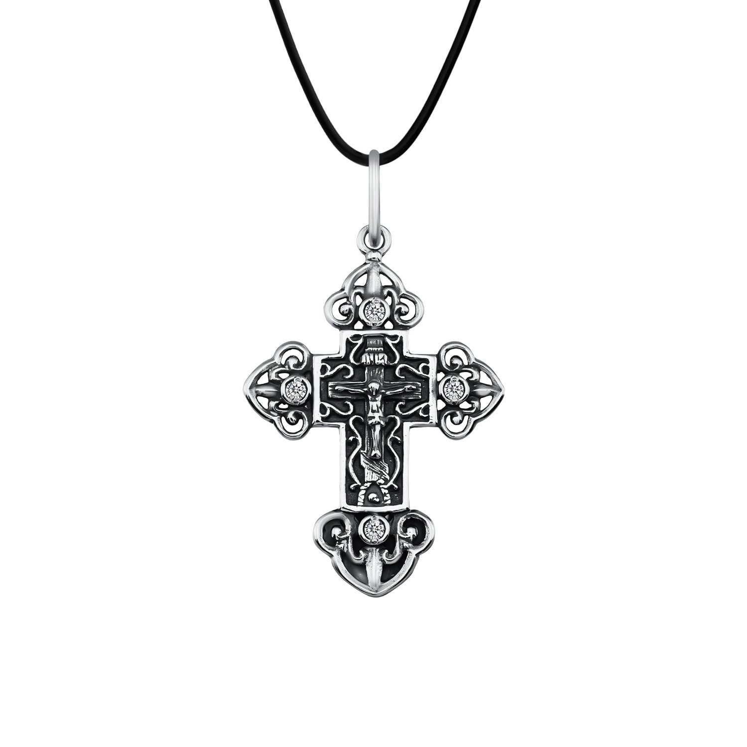 Фото «Серебряный крест с фианитами»