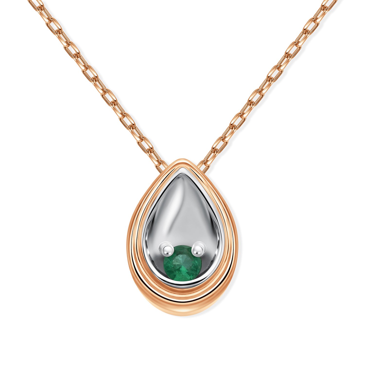 Фото «Золотая подвеска с изумрудом»