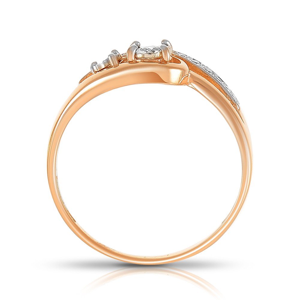 Золотое кольцо с бриллиантами