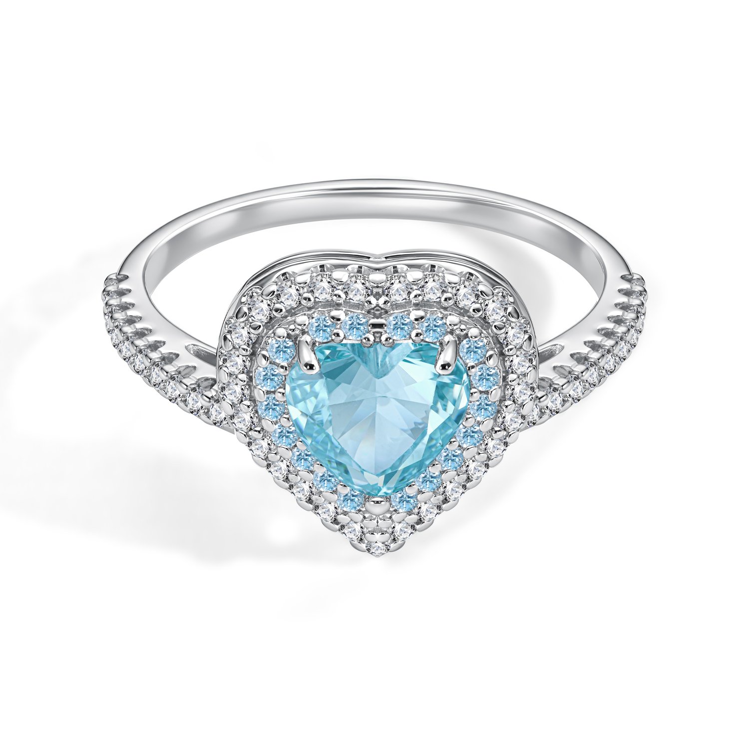 Серебряное кольцо с фианитами