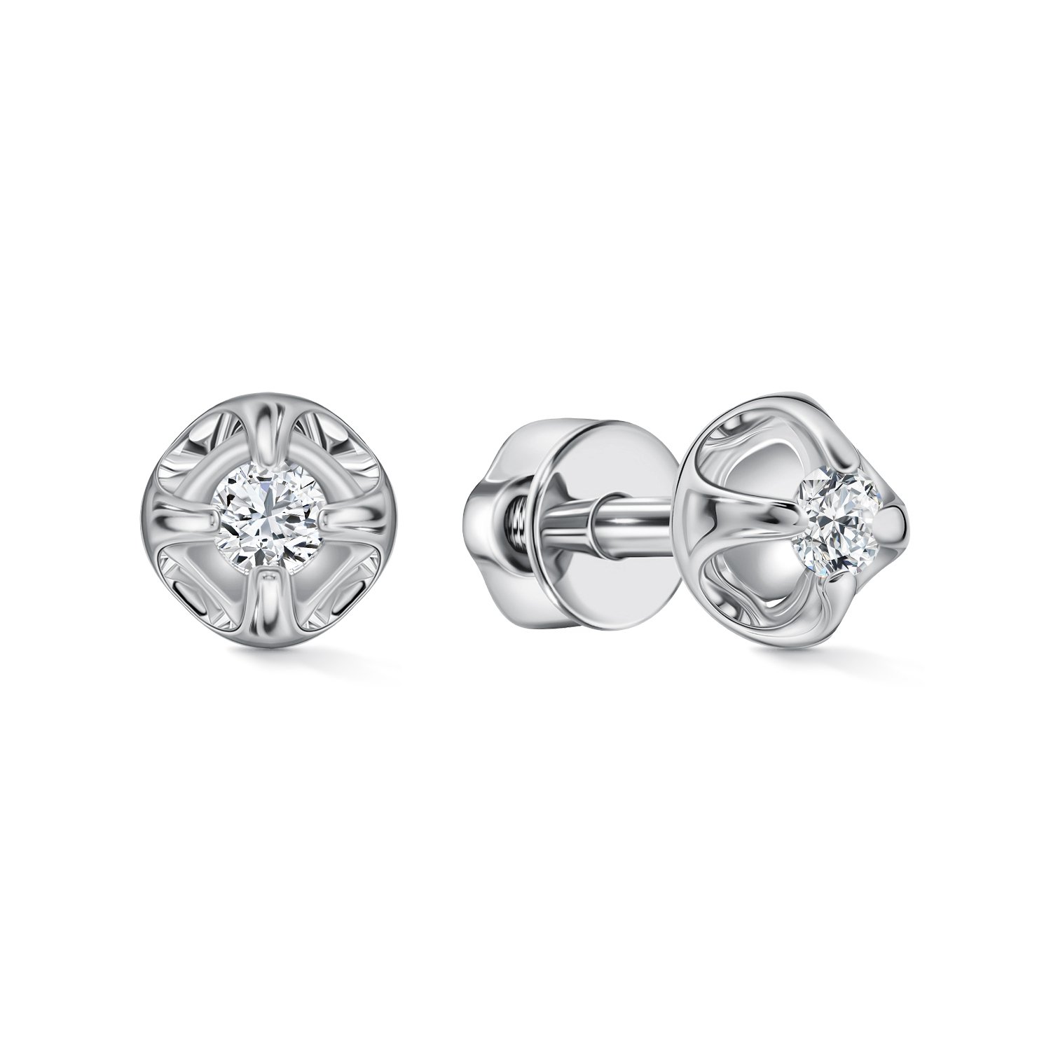 Фото «Золотые серьги с бриллиантами»