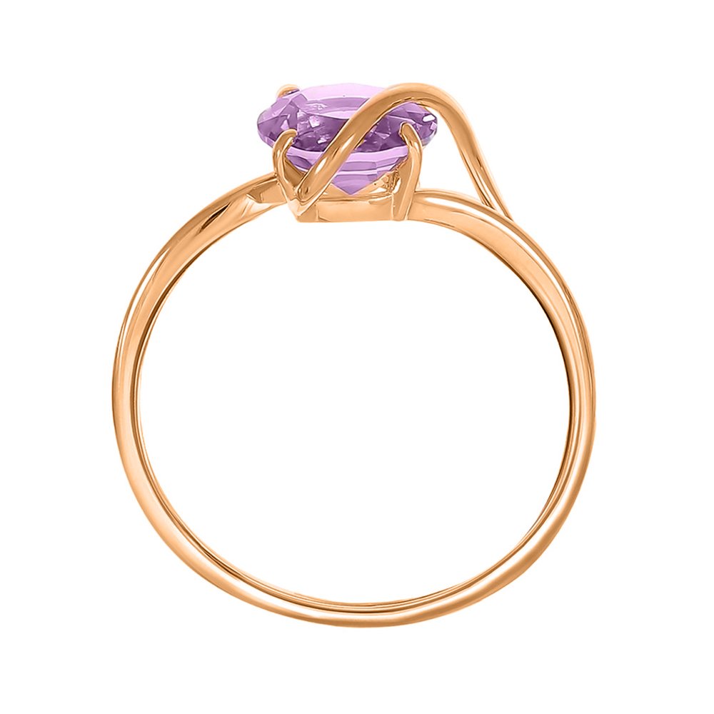 Золотое кольцо с аметистом