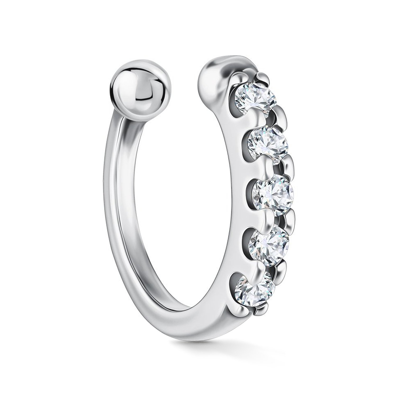 Фото «Серебряная серьга с фианитами»