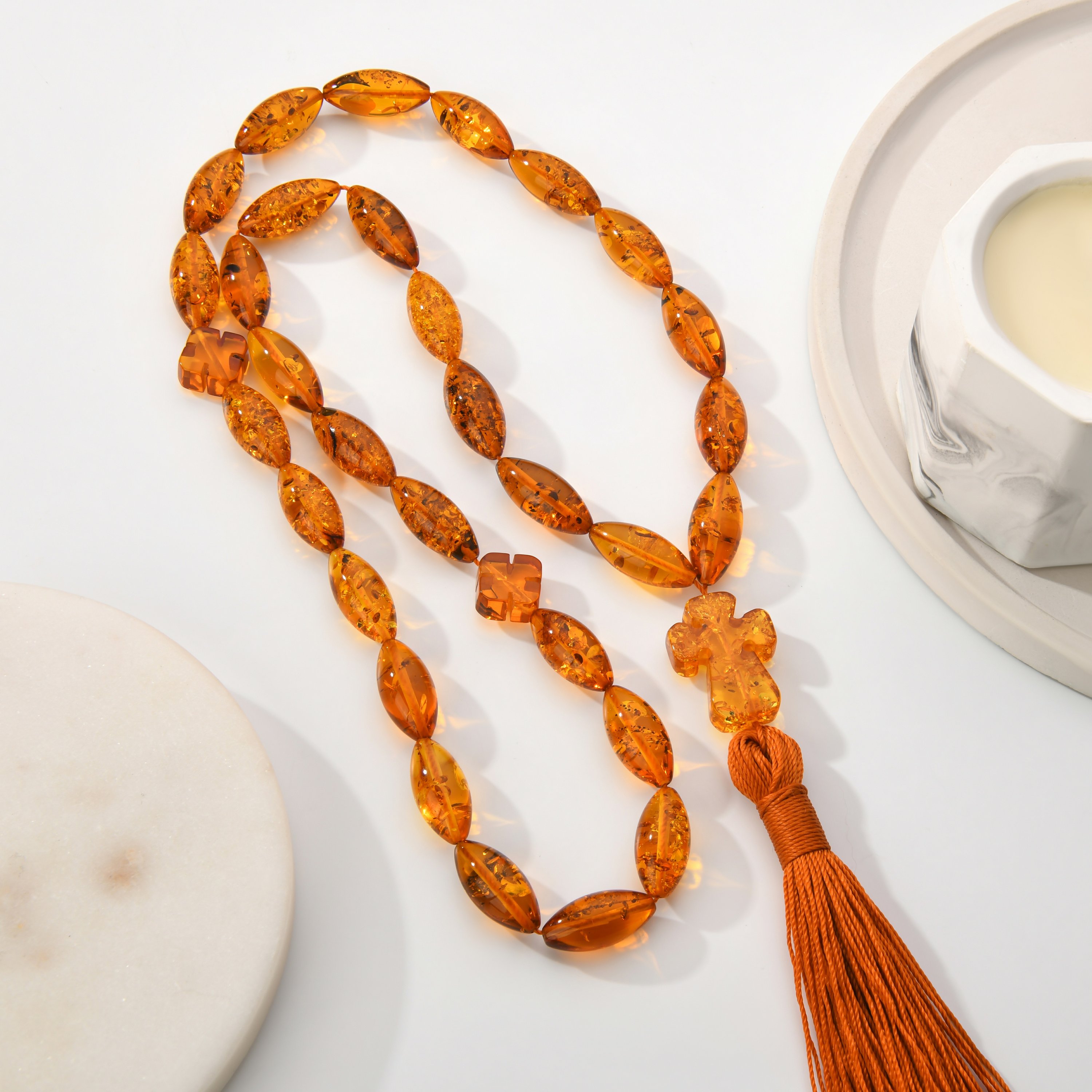 Православные четки из янтаря