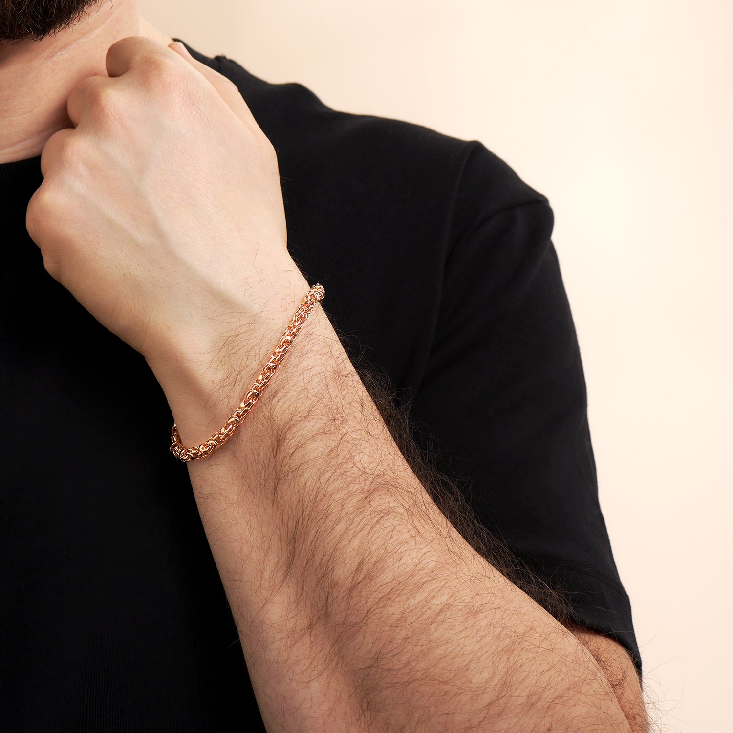 Золотой браслет ручной работы полновесный