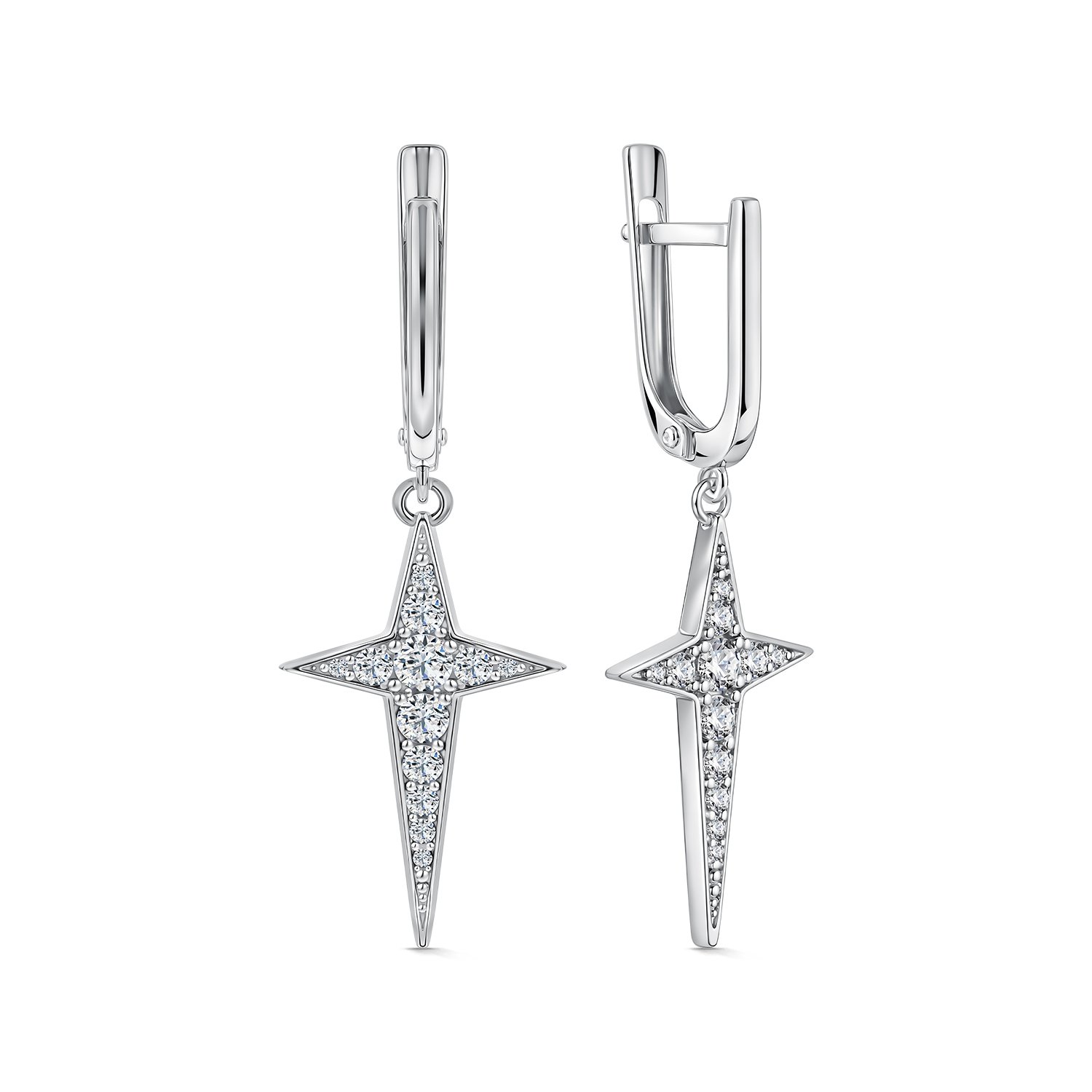 Фото «Серебряные серьги с фианитами»