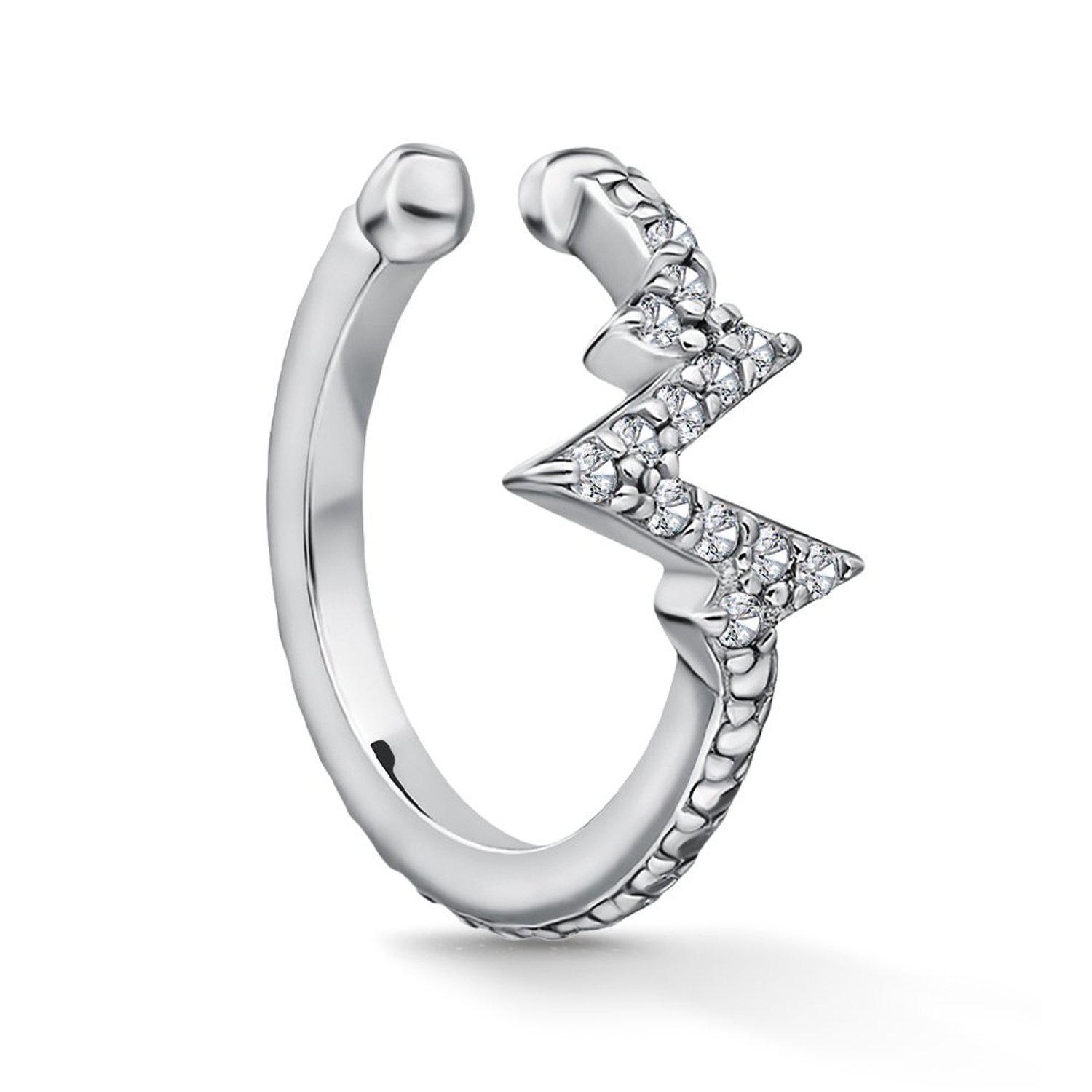 Фото «Серебряная серьга с фианитами»