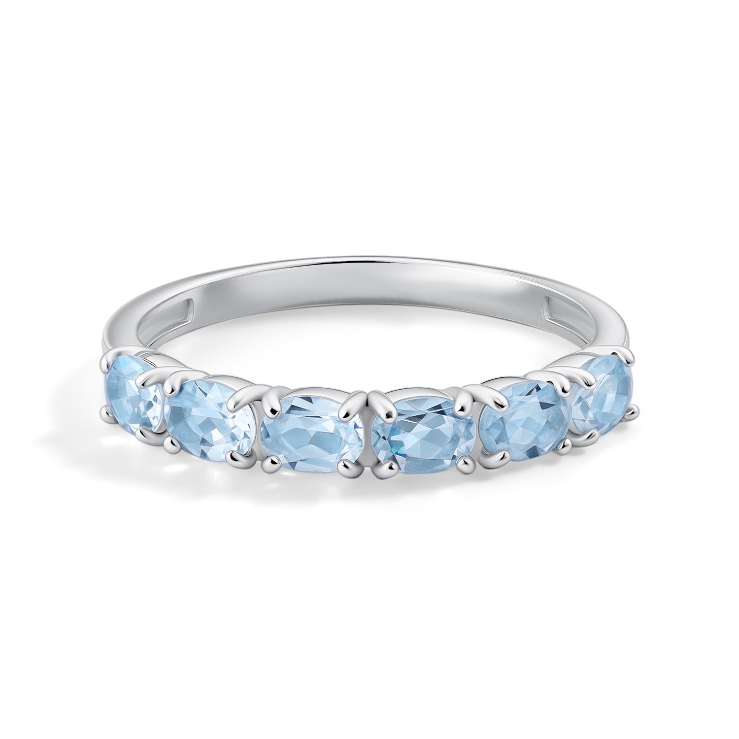 Серебряное кольцо с топазами Sky