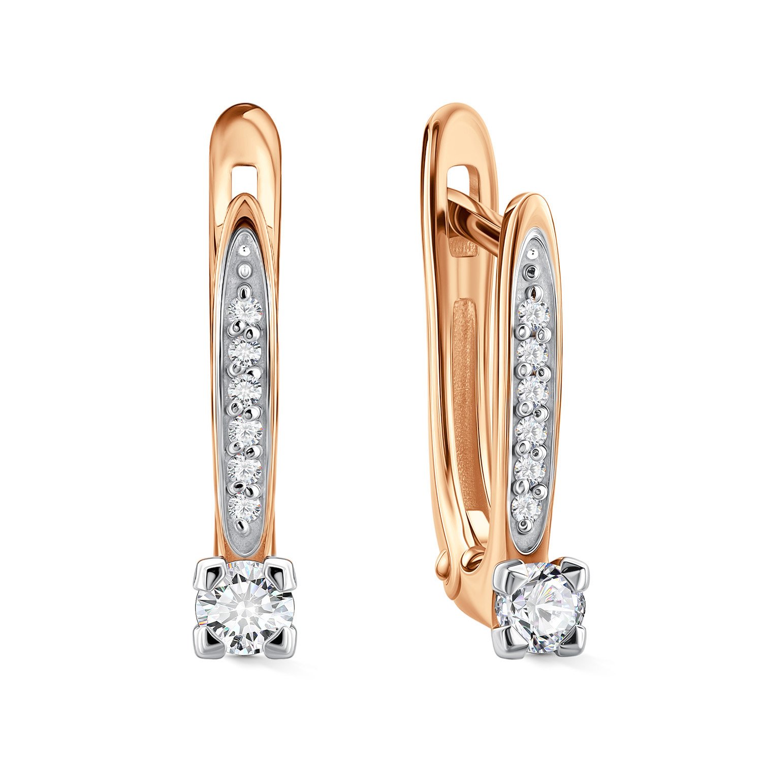 Фото «Золотые серьги с бриллиантами»