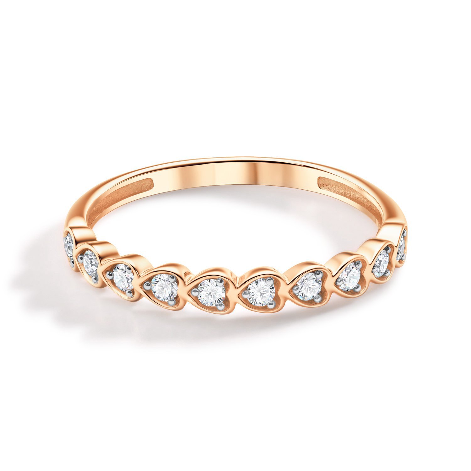 Золотое кольцо с бриллиантами