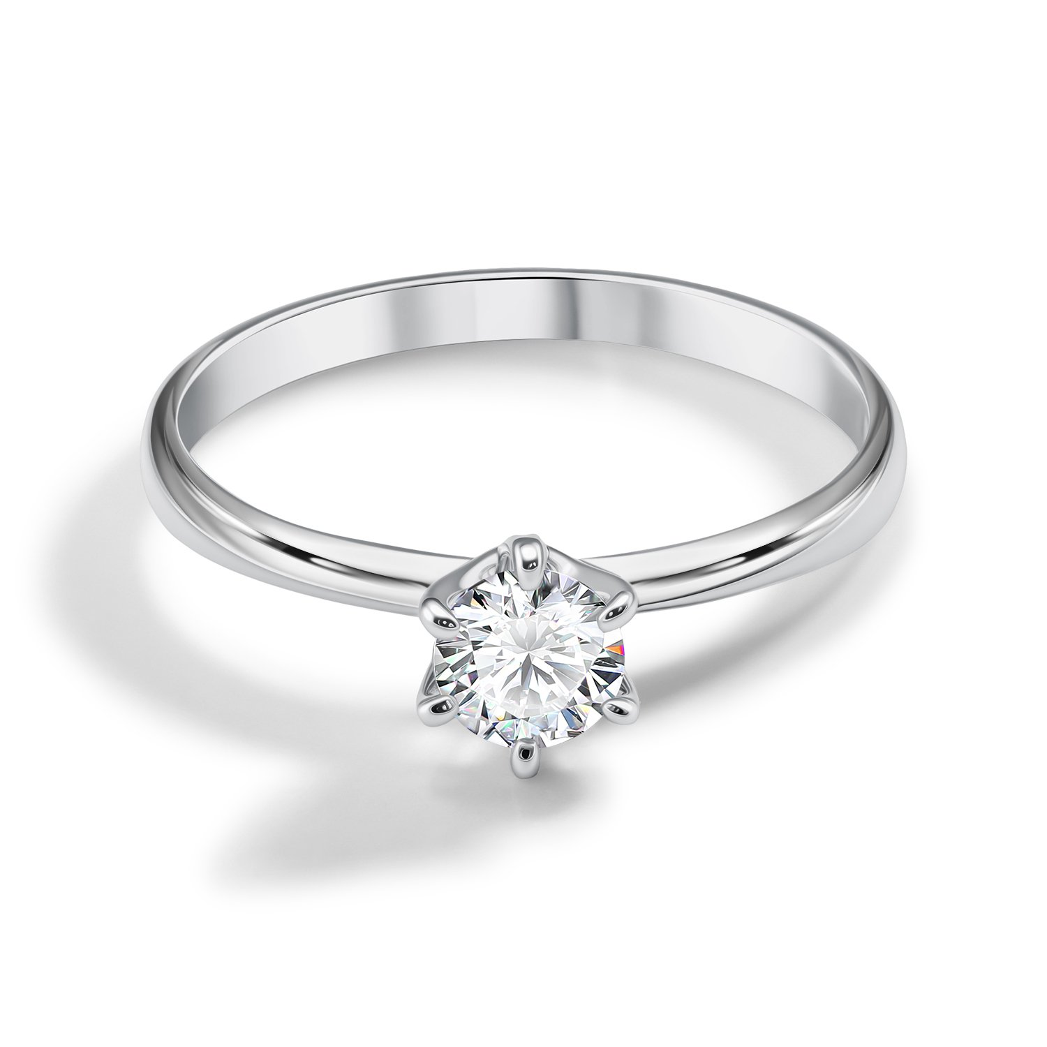 Золотое кольцо с бриллиантом