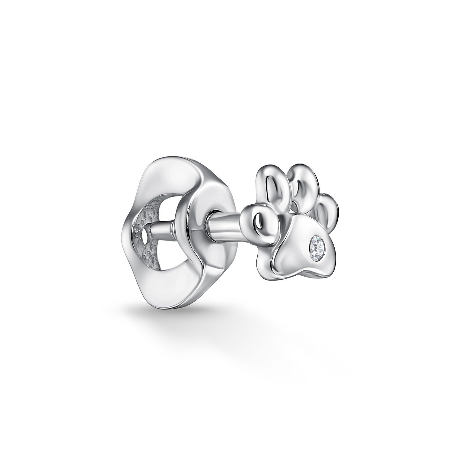 Фото «Серебряная серьга с фианитом»