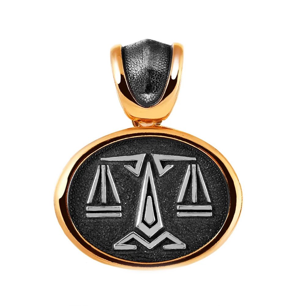 Фото «Серебряная подвеска со знаком зодиака Весы»