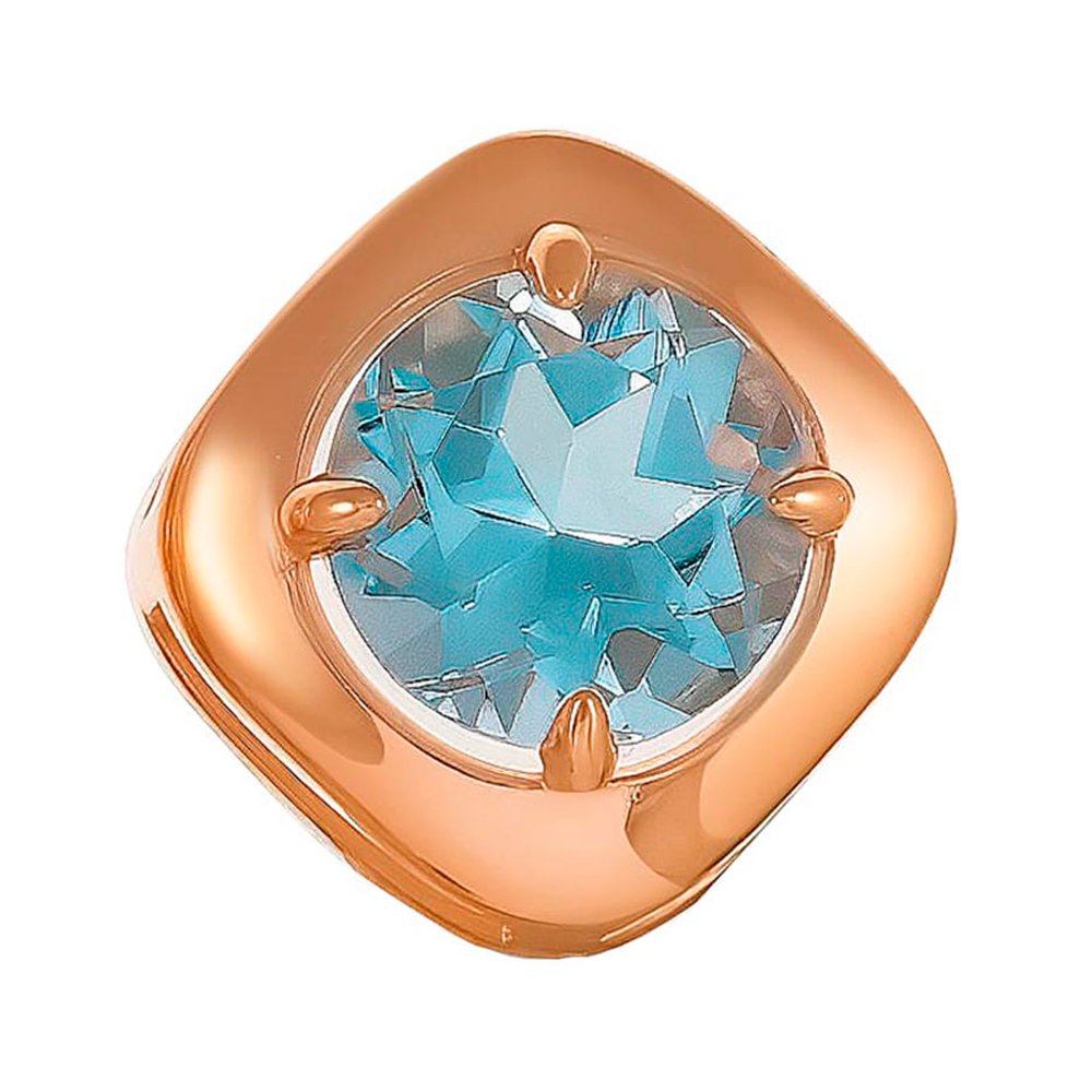 Золотая подвеска с топазом Sky