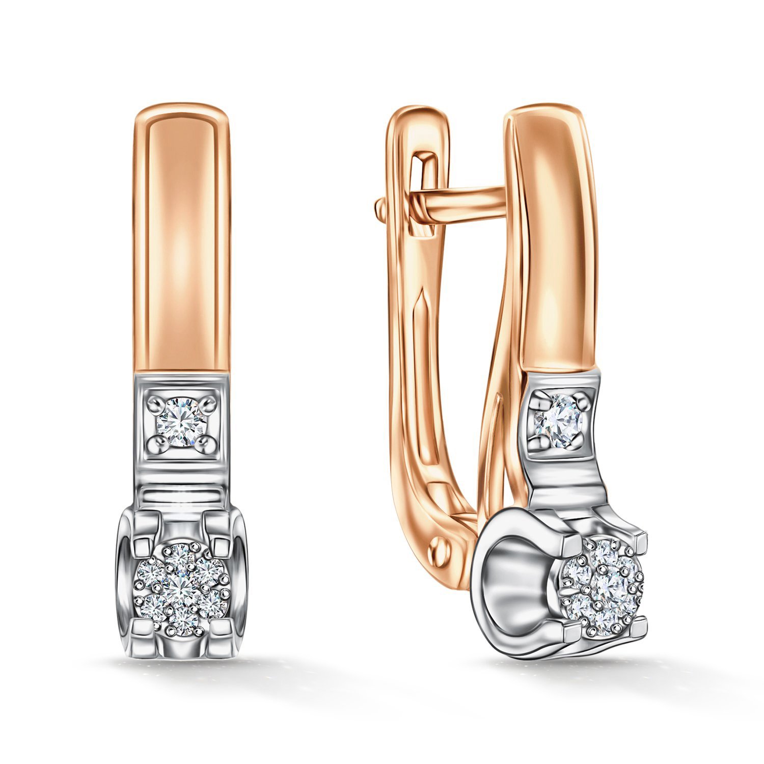 Фото «Золотые серьги с бриллиантами»