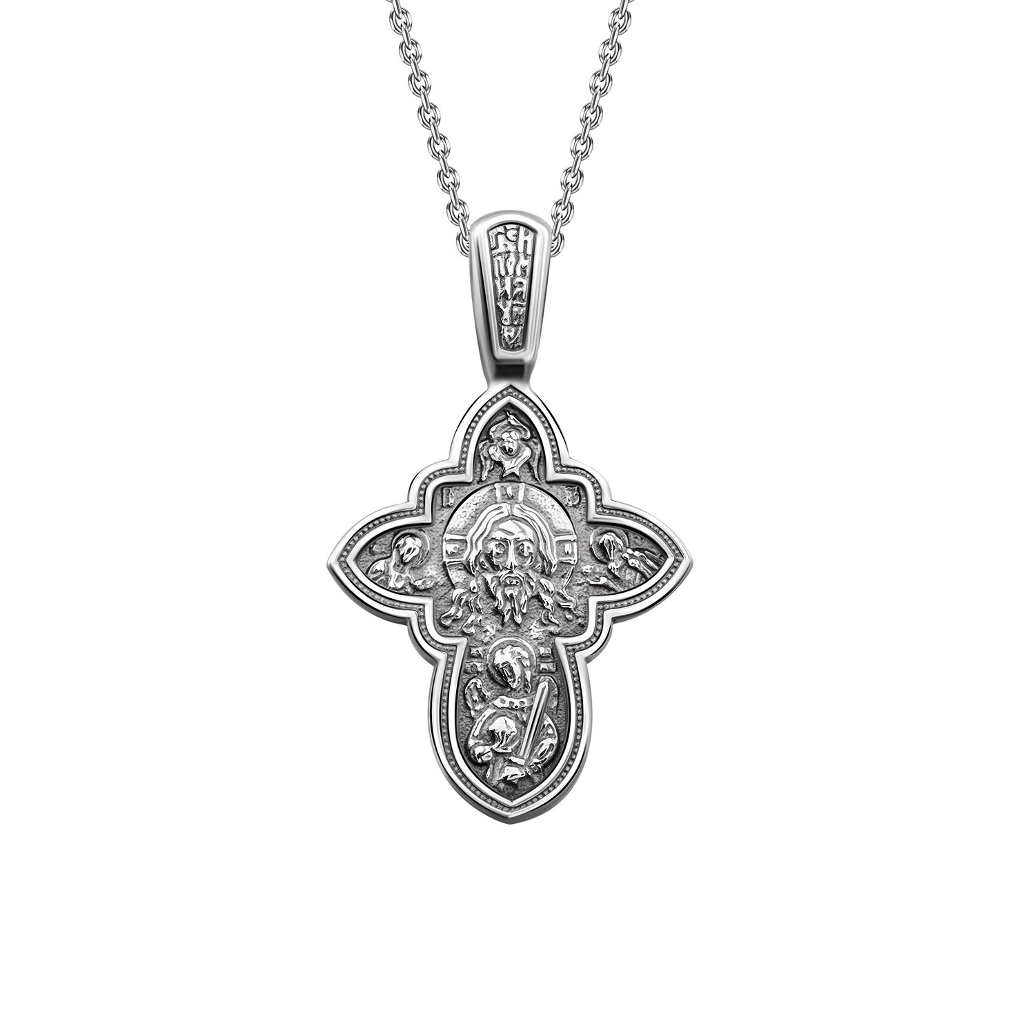 Серебряный крест с чернением