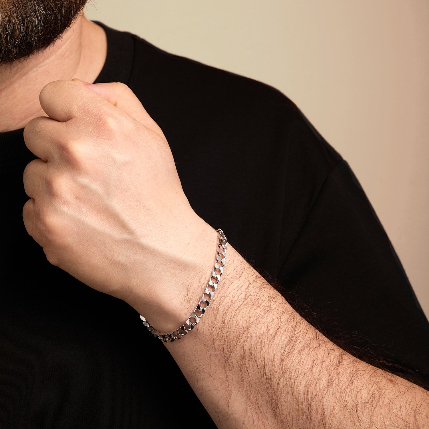 Серебряный браслет полновесный