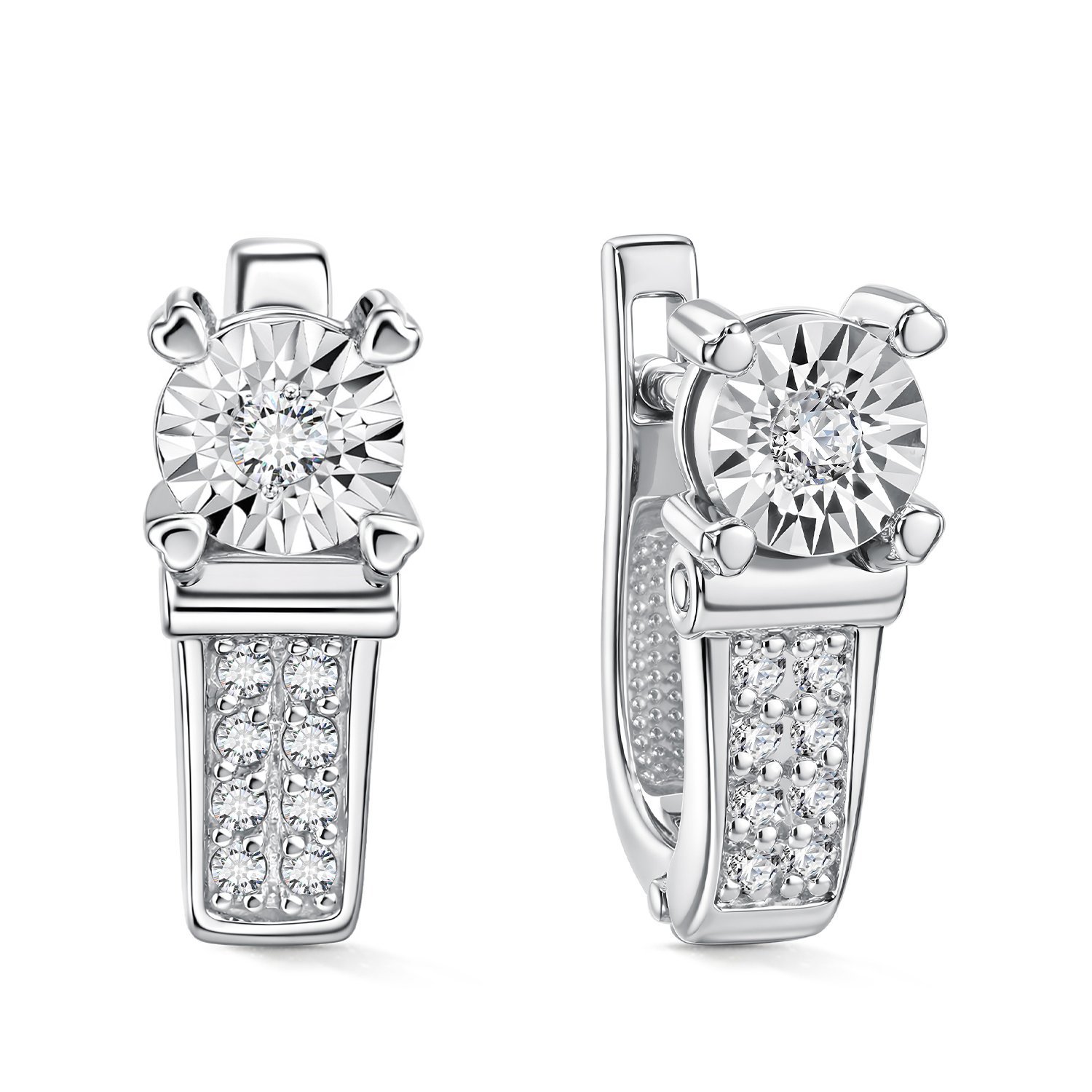 Фото «Золотые серьги с бриллиантами»