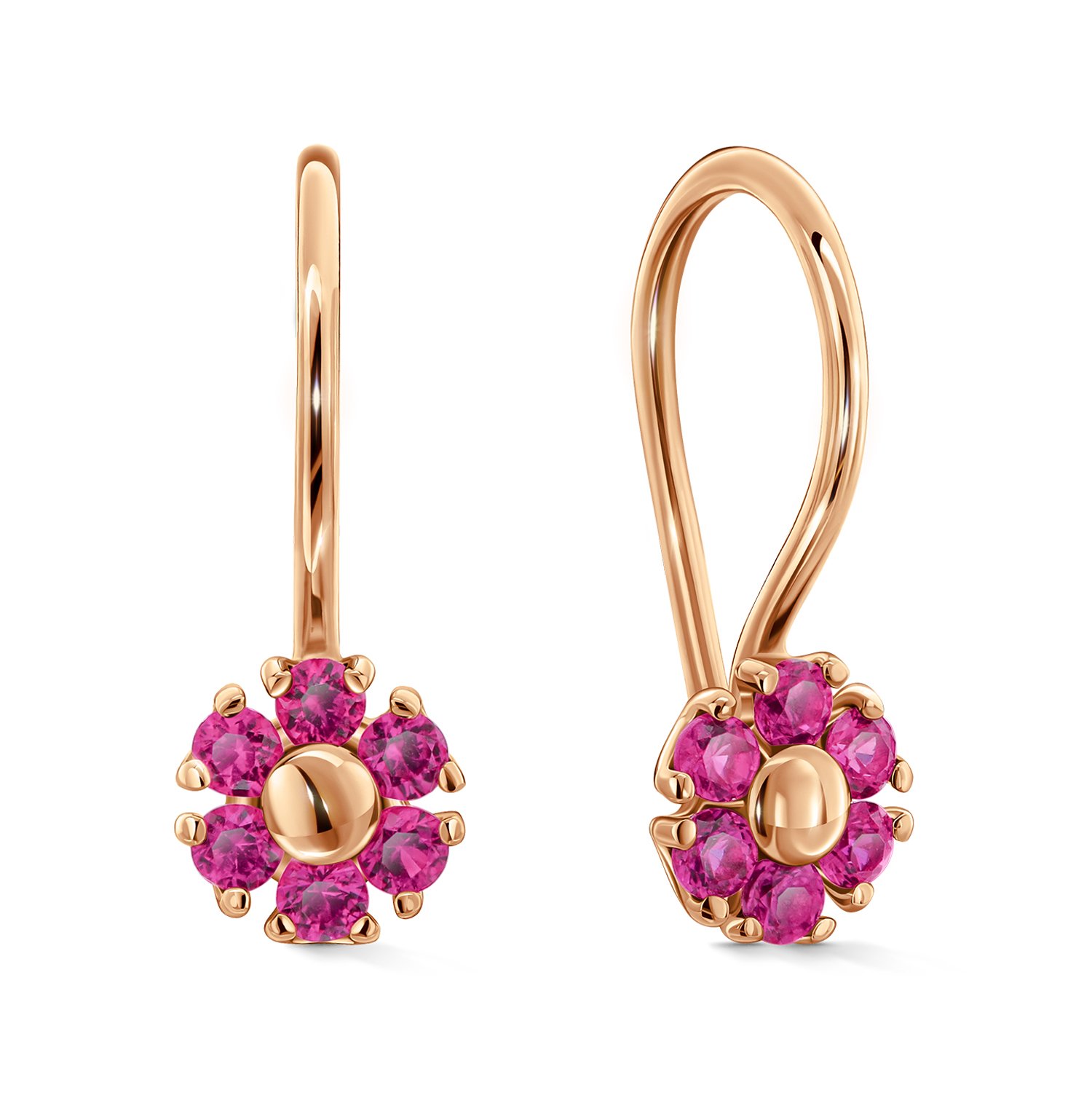 Фото «Золотые серьги с фианитами»