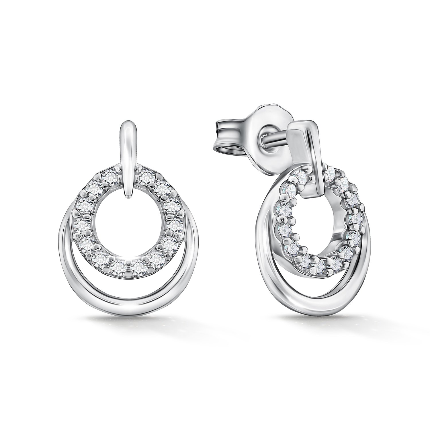 Фото «Серебряные серьги с фианитами»