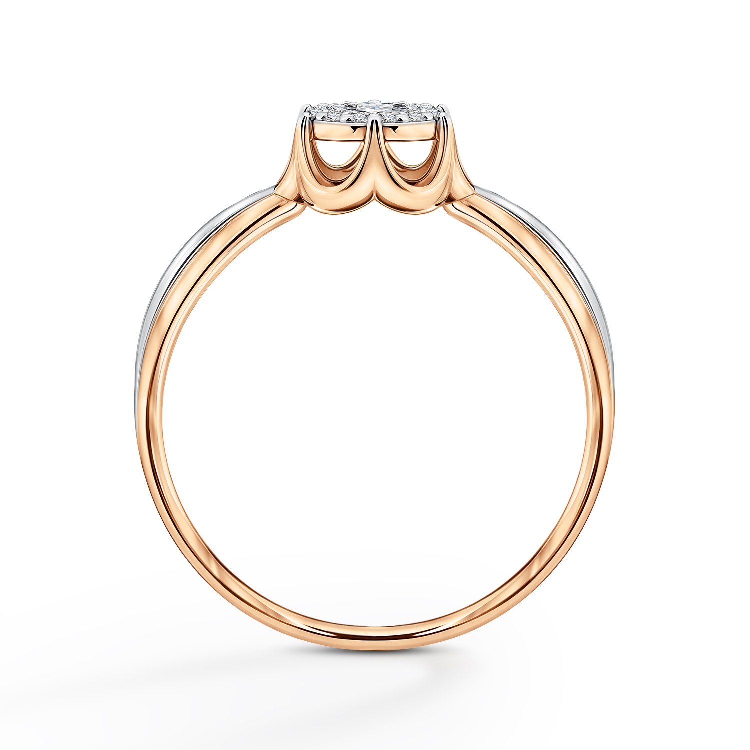 Золотое кольцо с бриллиантами