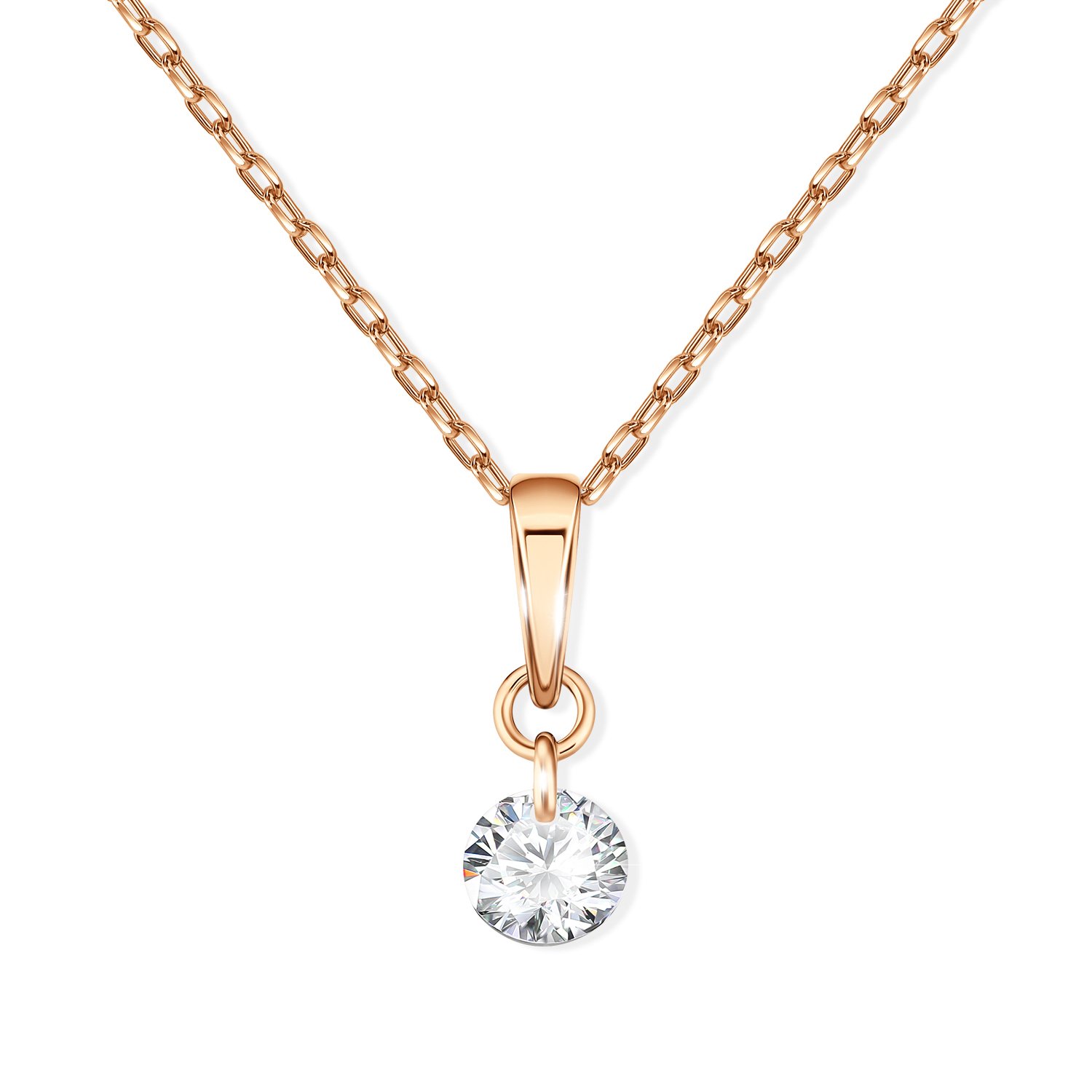 Фото «Золотая подвеска с фианитом»