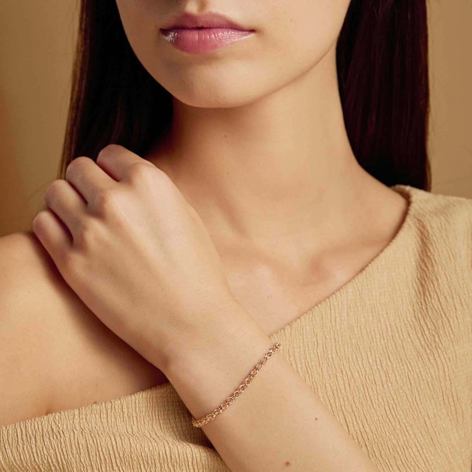 Золотой браслет полновесный