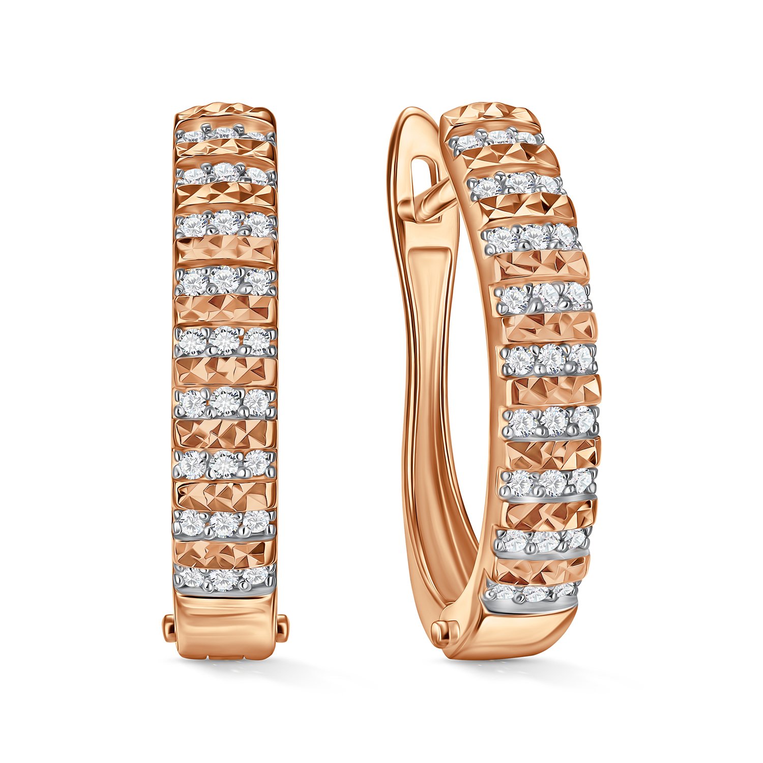 Фото «Золотые серьги с бриллиантами»