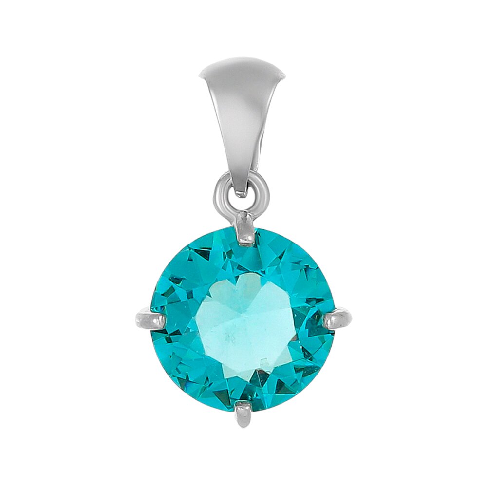 Подвеска из серебра с топазом