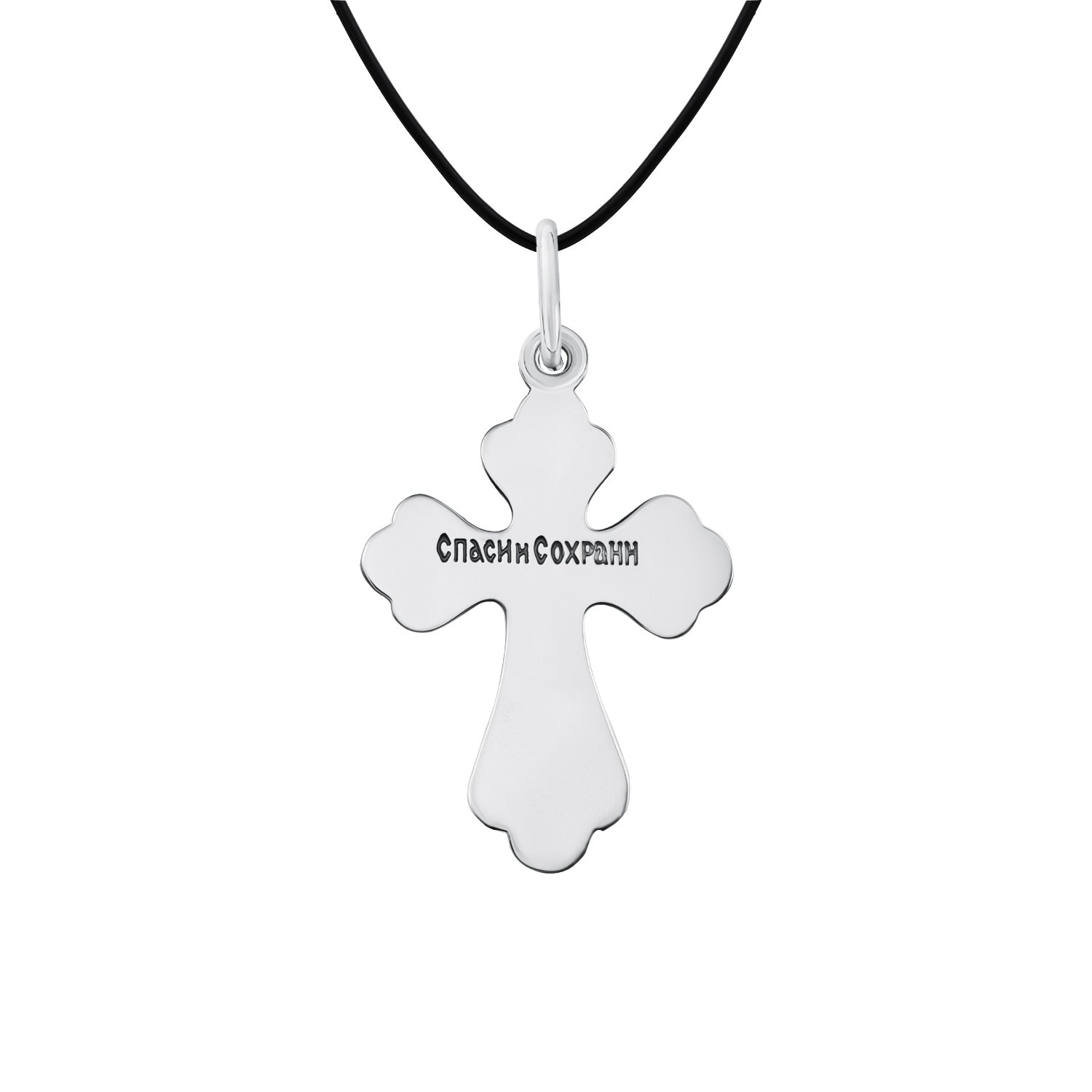 Серебряный крест с чернением